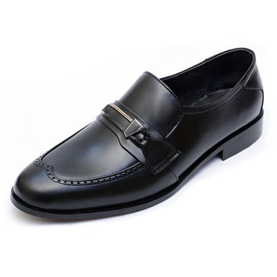 Black  Premium Leather Shoes.(3354-G Black)