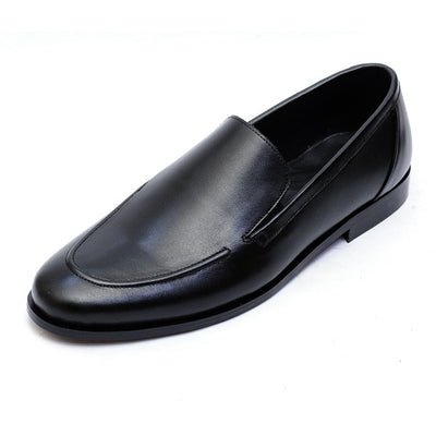 Black  Premium Leather Shoes.(3355-G Black)