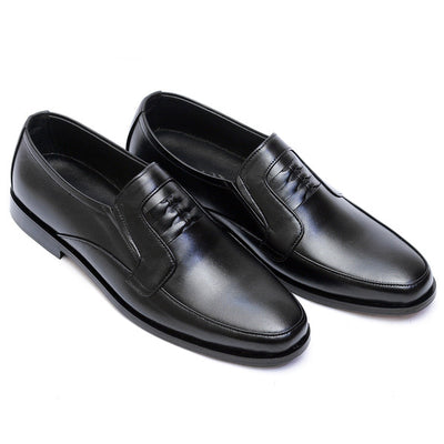 Black  Premium Leather Shoes.(3356-G Black)