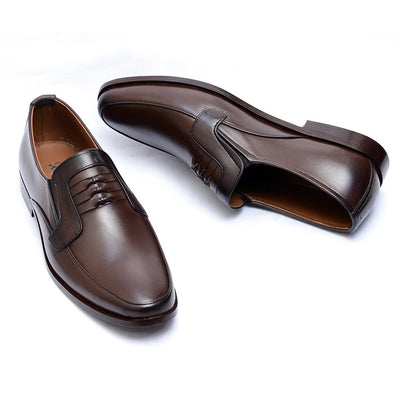 Brown Premium Leather Shoes.(3356-G Brown)