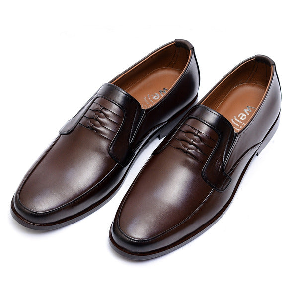 Brown Premium Leather Shoes.(3356-G Brown)