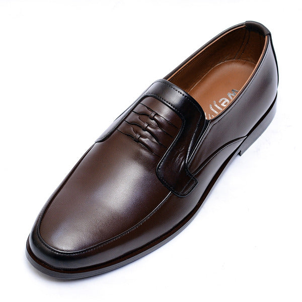 Brown Premium Leather Shoes.(3356-G Brown)