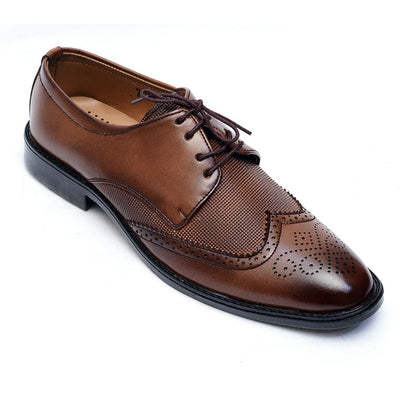 Mustard Premium Leather Shoes.(7065-S Mustard).