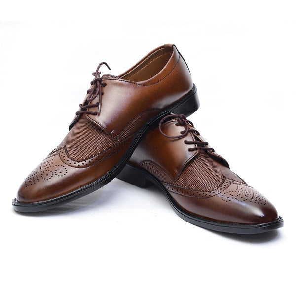 Mustard Premium Leather Shoes.(7065-S Mustard).