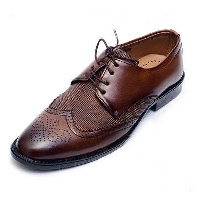 Mustard Premium Leather Shoes.(7065-S Mustard).