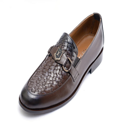 Brown color Premium Leather Shoes .(3363-G Brown)