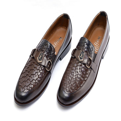 Brown color Premium Leather Shoes .(3363-G Brown)