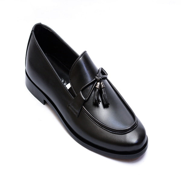 Black color Premium Leather Shoes.(0060 G-Black)