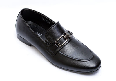 Black color Premium Leather Shoes.(9209-G Black)