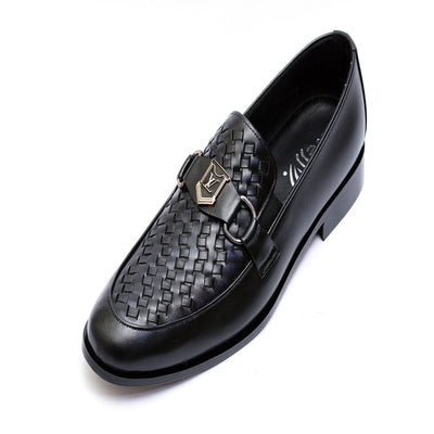 Black color Premium Leather Shoes.(3363-G Black)