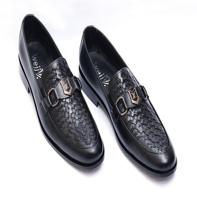 Black color Premium Leather Shoes.(3363-G Black)