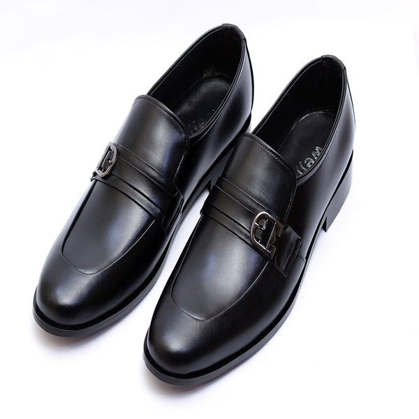 Black  Premium Leather Shoes.(3358-G Black)