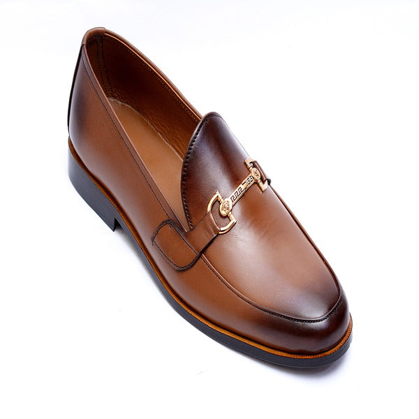 Mustard color Premium Leather Shoes.(3343-G Mustard)