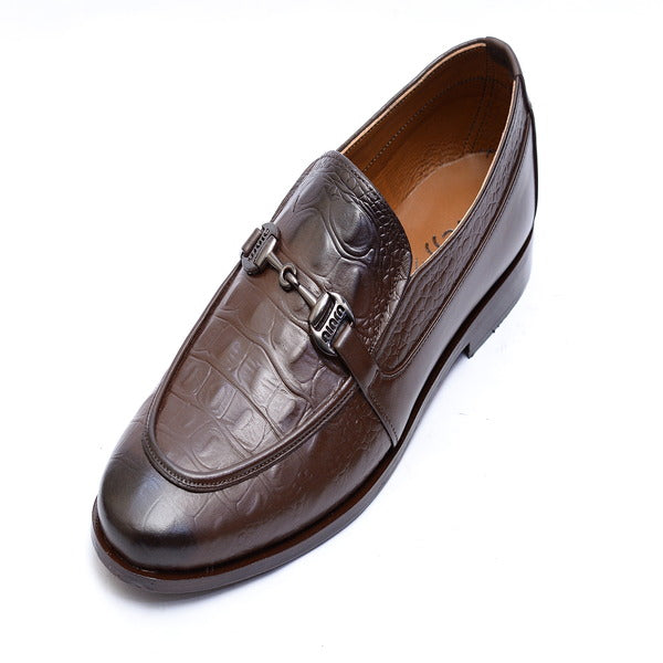 Premium brown Leather Shoes . (3345 G-Brown)