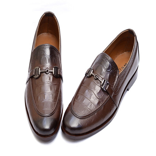 Premium brown Leather Shoes . (3345 G-Brown)