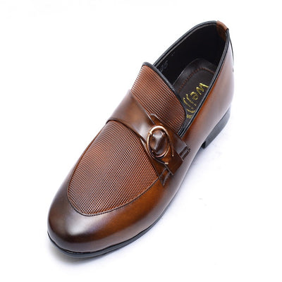 Mustard color Premium Leather Shoes.(9205-G Mustard)