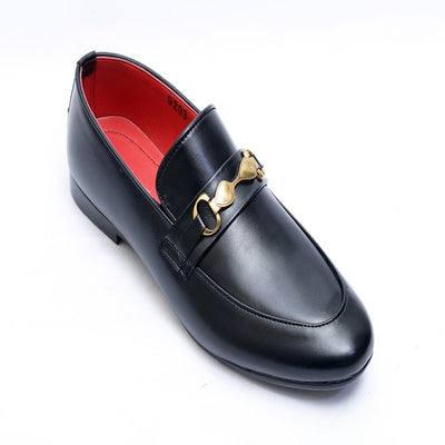 Black color Premium Leather Shoes .(9203-G Black )