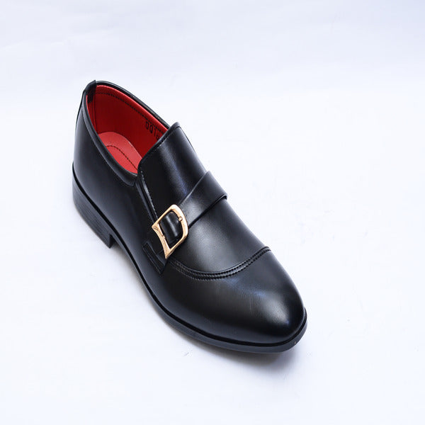 Premium Black Leather Shoes .(0016-G Black)